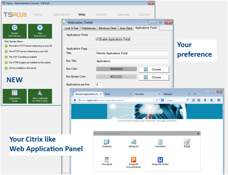 Enable portals. TSPLUS Shuttle. Shuttle TSPLUS сервер мониторинг.